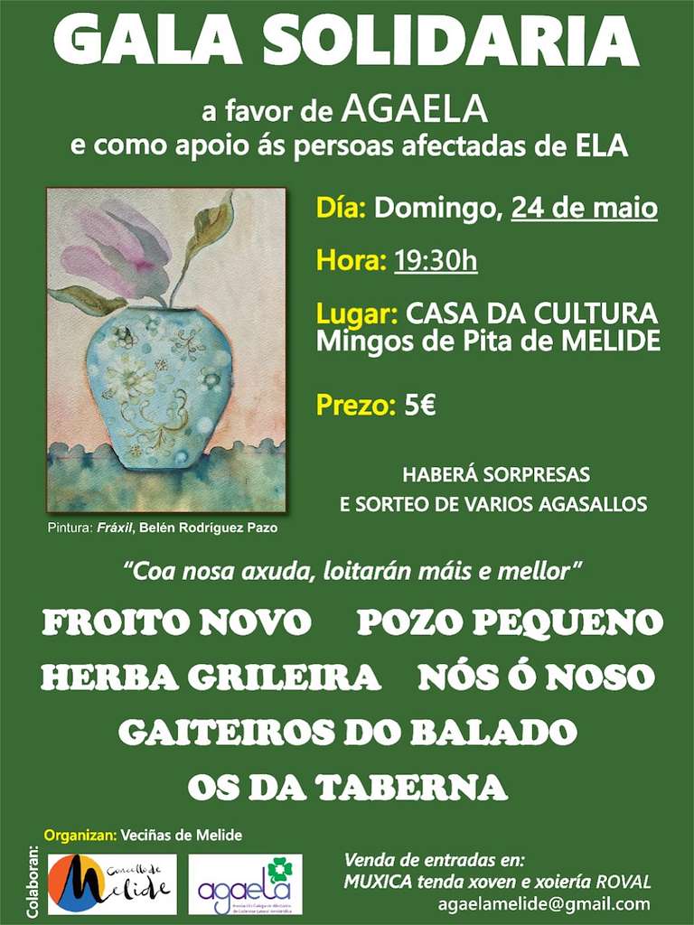 Gala Solidaria a favor de Agaela (2026) en Melide