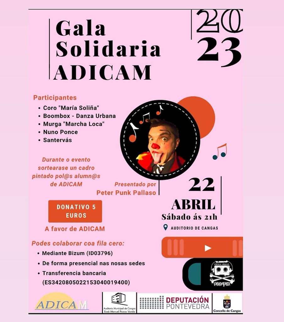 Gala Solidaria Adicam en Cangas