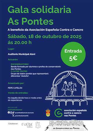 Fechas, información, programa, cartel, imágenes, mapa y ubicación de Gala Solidaria (2025)  en  As Pontes de García Rodríguez
