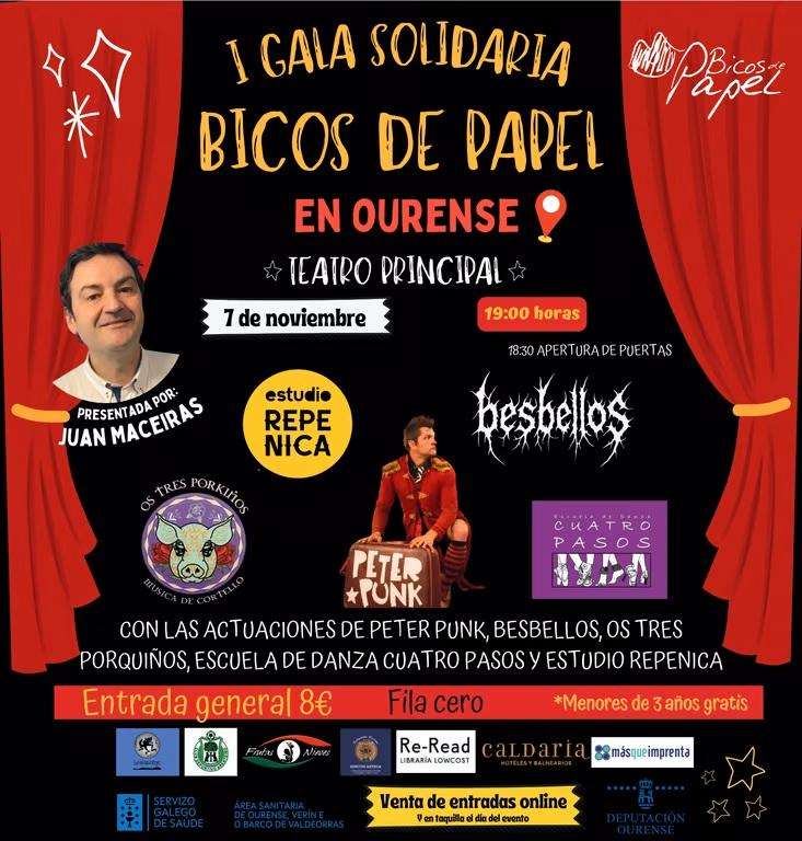 I Gala Solidaria Bicos de Papel (2025) en Ourense