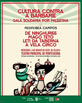 Fechas, información, programa, cartel, imágenes, mapa y ubicación de Gala Solidaria con Palestina (2026)  en  Pontevedra