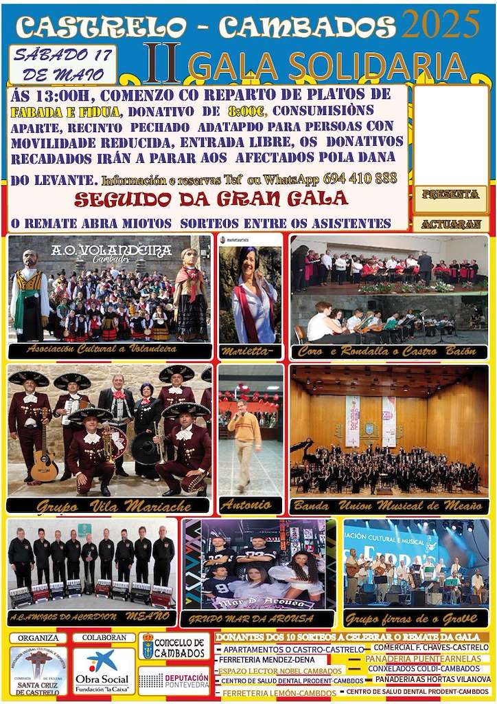 II Gala Solidaria de Castrelo (2025) en Cambados