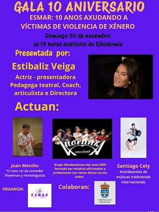 Fechas, información, programa, cartel, imágenes, mapa y ubicación de Gala Solidaria Esmar (2025)  en  Ribadumia