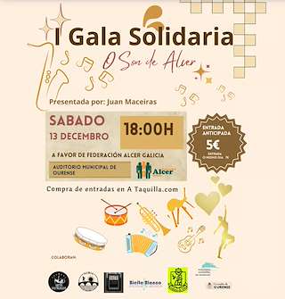 Fechas, información, programa, cartel, imágenes, mapa y ubicación de I Gala Solidaria Federación Alcer  (2025)  en  Ourense