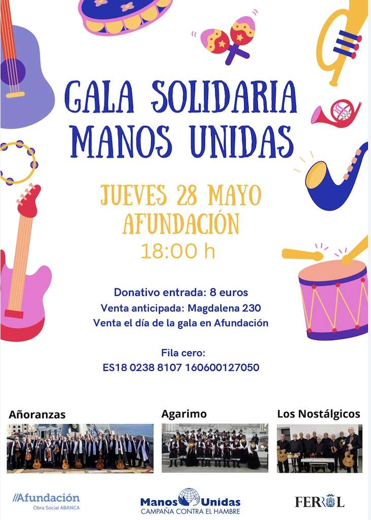 Gala Solidaria Manos Unidas (2026) en Ferrol