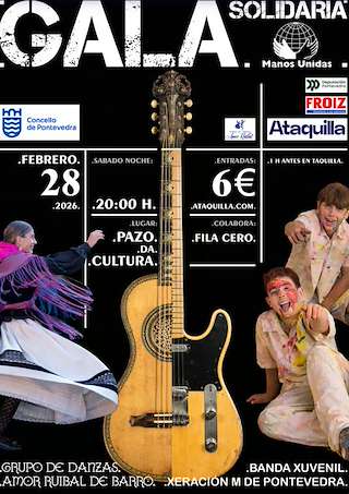 Fechas, información, programa, cartel, imágenes, mapa y ubicación de Gala Solidaria Manos Unidas (2026)  en  Pontevedra