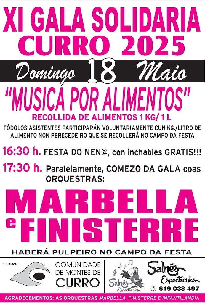 XI Gala Solidaria Música por Alimentos en Barro