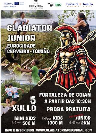Fechas, información, programa, cartel, imágenes, mapa y ubicación de Gladiator Junior Eurocidade Cerveira - Tomiño