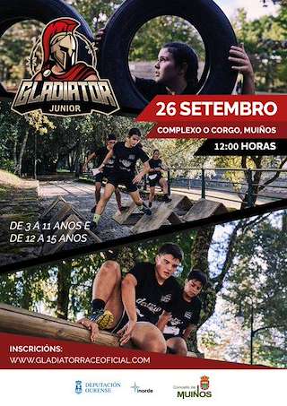 Fechas, información, programa, cartel, imágenes, mapa y ubicación de Gladiator Junior (2026)  en  Muíños