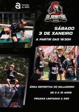 Fechas, información, programa, cartel, imágenes, mapa y ubicación de Gladiator Kids (2026)  en  Ames