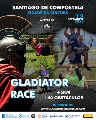 Fechas, información, programa, cartel, imágenes, mapa y ubicación de Gladiator Race   en  Santiago de Compostela