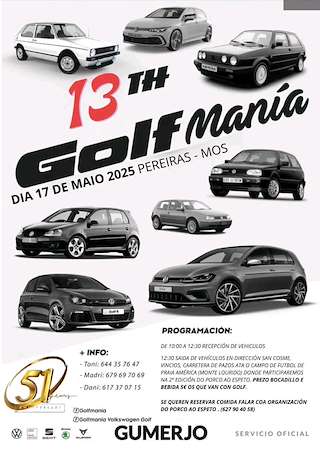 Fechas, información, programa, cartel, imágenes, mapa y ubicación de XIII Golfmanía de Pereiras  en  Mos
