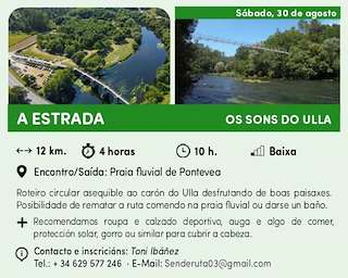 Fechas, información, programa, cartel, imágenes, mapa y ubicación de Goza do Ulla  en  A Estrada