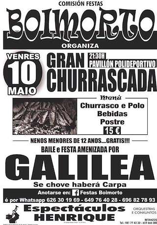 Gran Churrascada  en Boimorto