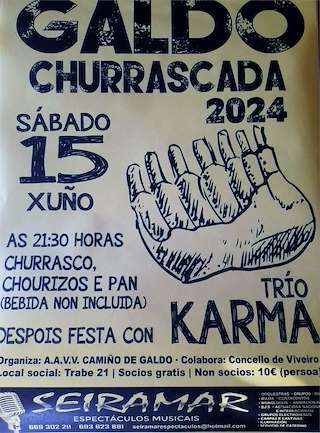 Gran Churrascada de Galdo en Viveiro