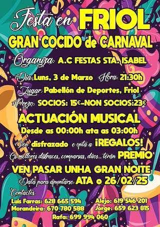 Gran Cocido de Carnaval  en Friol