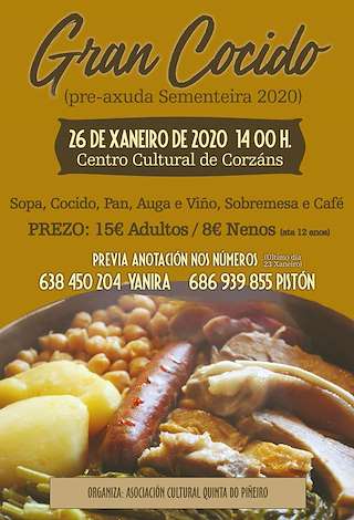 Gran Cocido de Corzáns  en Salvaterra do Miño