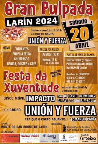 Gran pulpada e Festa da Xuventude de Larín en Arteixo
