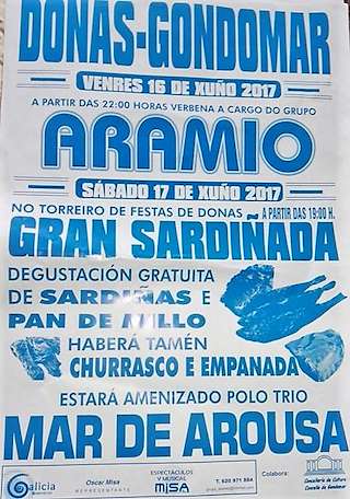 Gran Sardinada de San Juan de Donas en Gondomar