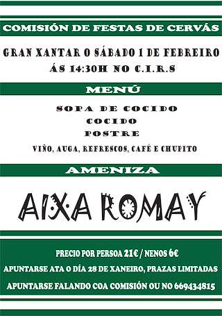 Gran Xantar de Cervás en Ares