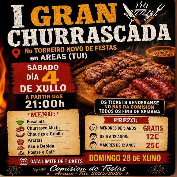 Gran Churrascada de Areas en Tui
