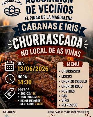 Fechas, información, programa, cartel, imágenes, mapa y ubicación de Gran Churrascada de As Viñas  (2026)  en  Cabanas