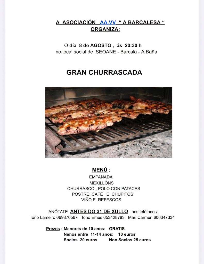 Gran Churrascada de Barcala (2026) en A Baña