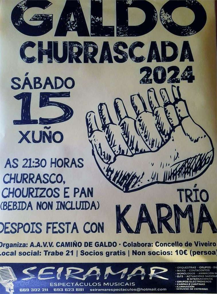 Gran Churrascada de Galdo en Viveiro