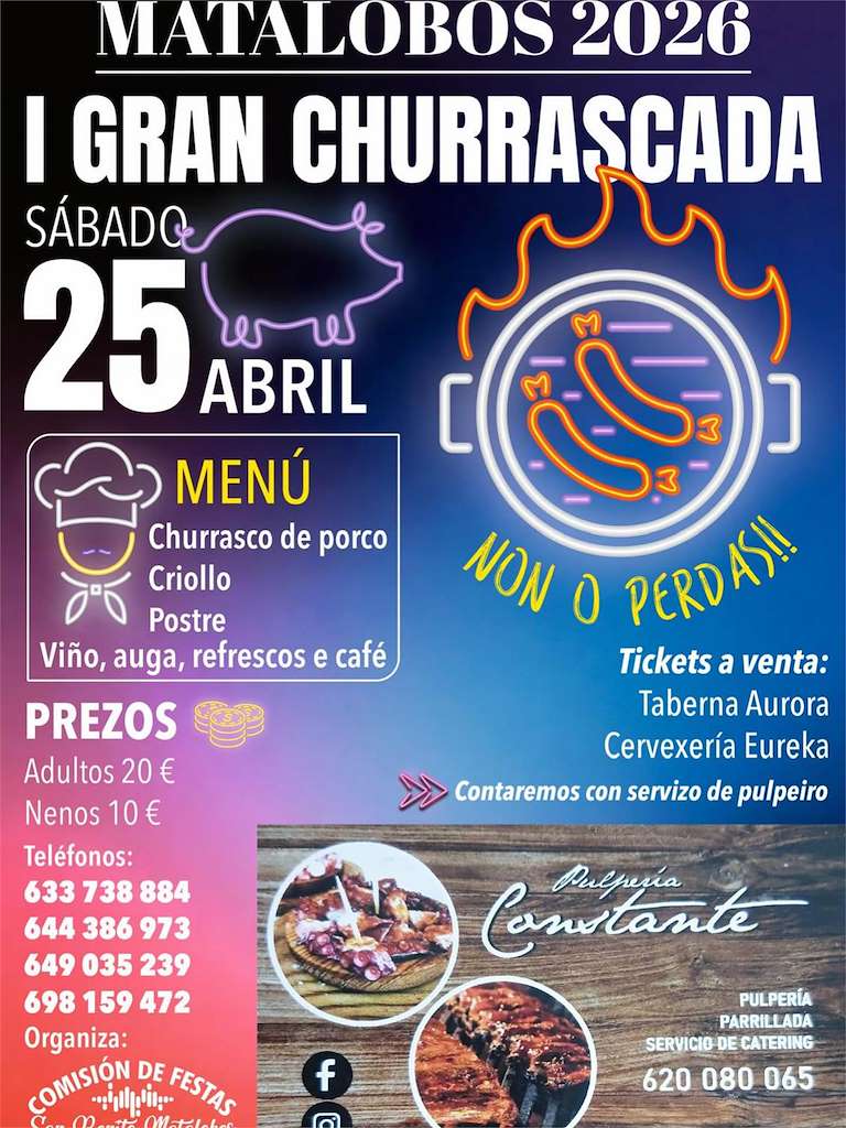 I Gran Churrascada de Matalobos (2026) en A Estrada