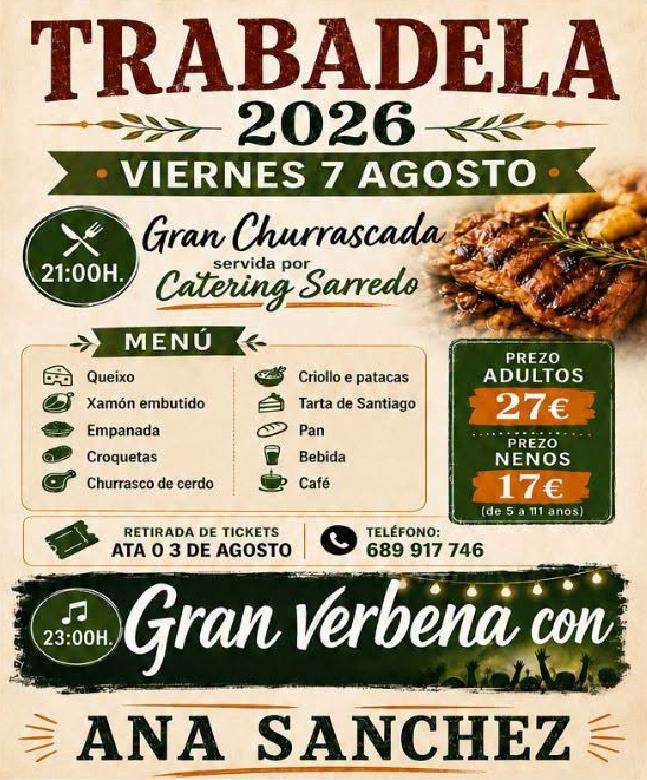 Gran Churrascada de Trabadela (2026) en Trabada
