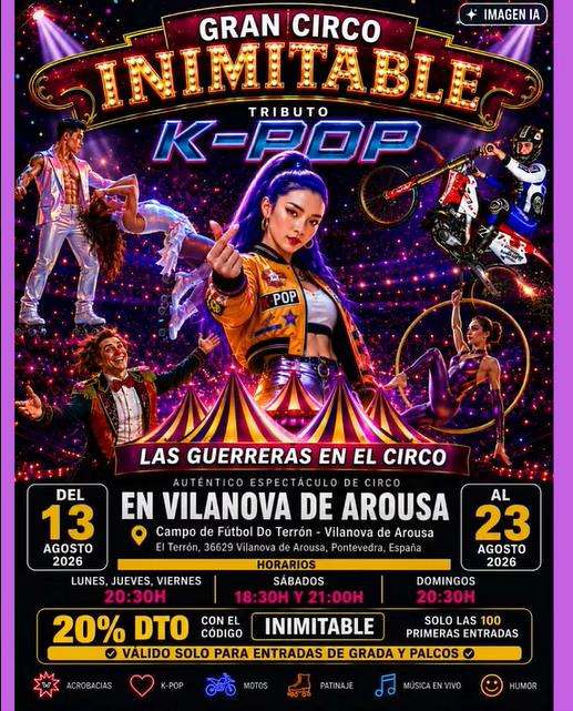 Gran Circo Inimitable - Tributo K-Pop  (2026) en Vilanova de Arousa