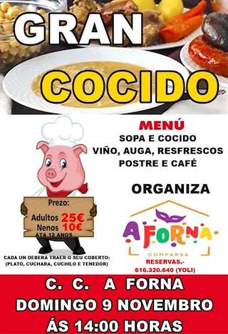 Fechas, información, programa, cartel, imágenes, mapa y ubicación de Gran Cocido de Budiño (2025) en O Porriño