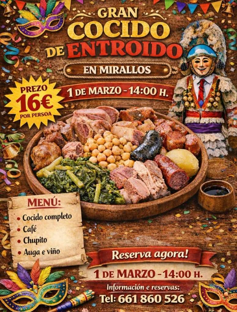 Gran Cocido de Carnaval de Mirallos en A Peroxa