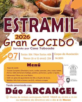 Fechas, información, programa, cartel, imágenes, mapa y ubicación de Gran Cocido de Estramil  en  A Laracha