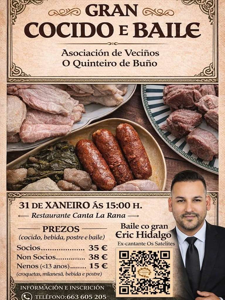 Gran Cocido y Baile de Buño en Malpica de Bergantiños