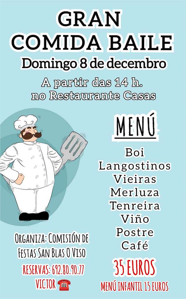 Gran Comida Baile de O Viso en Redondela