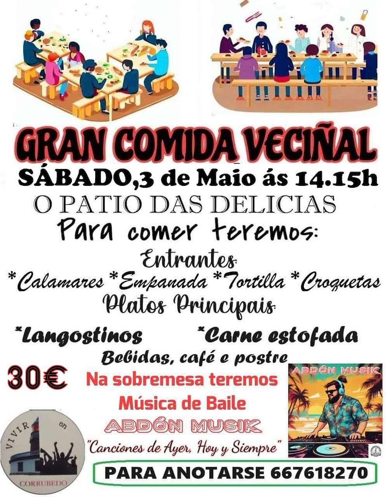 Gran Comida Veciñal de Corrubedo (2025) en Ribeira