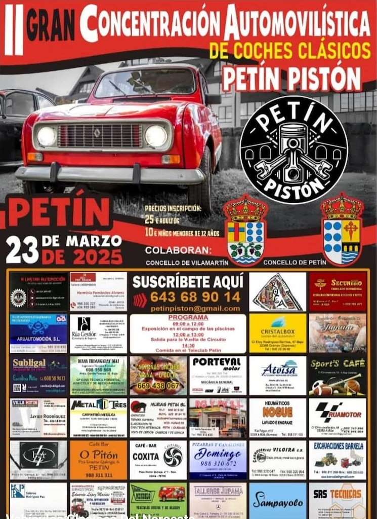 II Gran Concentración Automovilística de Coches Clásicos  en Petín