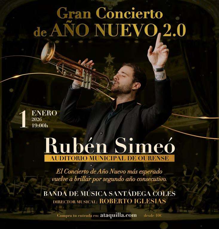Gran Concierto de Año Nuevo - Rubén Simeó 2.0 en Ourense