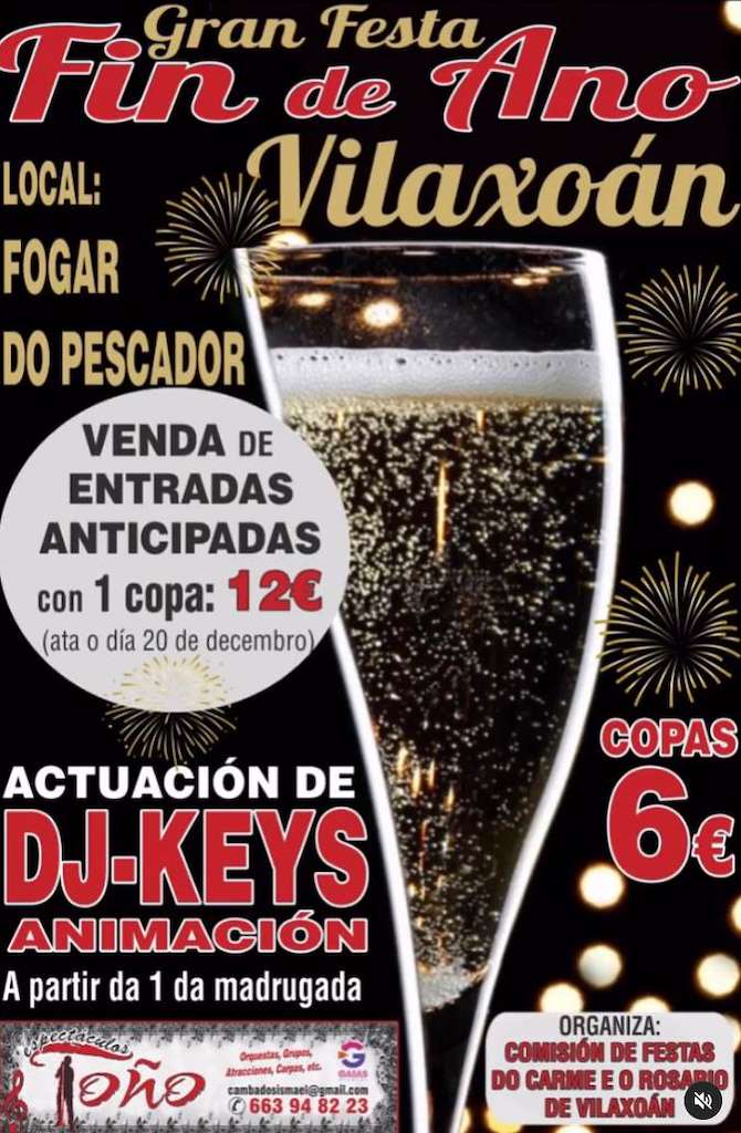 Gran Festa Fin de Ano de Vilaxoán  en Vilagarcía de Arousa