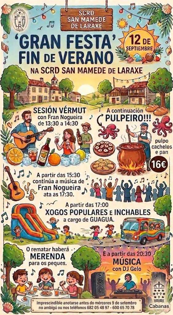 Gran Festa Fin de Verano de Laraxe en Cabanas