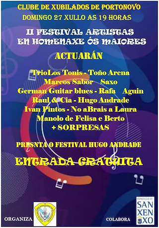 Fechas, información, programa, cartel, imágenes, mapa y ubicación de Gran Festival do Club de Xubilados de Portonovo   en  Sanxenxo