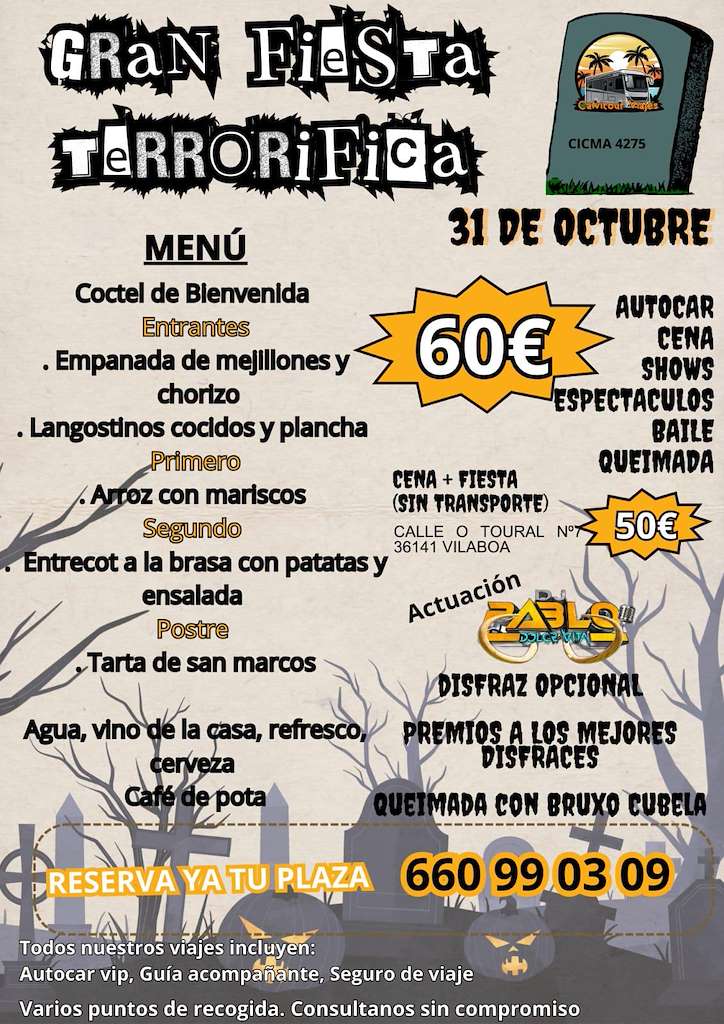 Gran Fiesta Terrorífica en Vilaboa