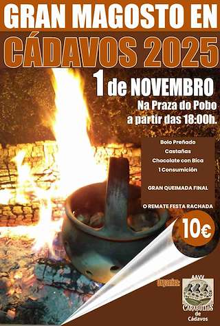 Fechas, información, programa, cartel, imágenes, mapa y ubicación de Gran Magosto de Cádavos  en  A Mezquita