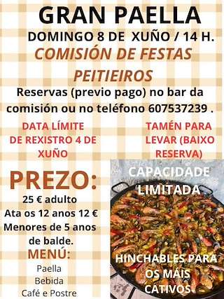 Fechas, información, programa, cartel, imágenes, mapa y ubicación de Gran Paella de Peitieiros  en  Gondomar