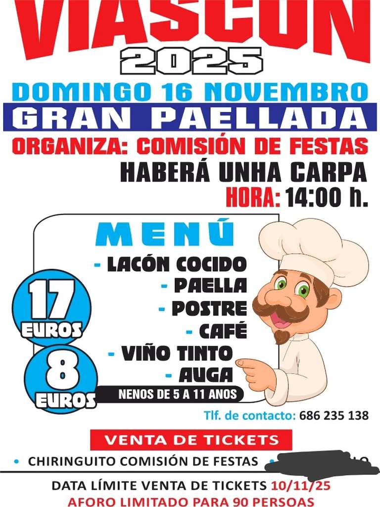 Gran Paellada de Viascon en Cerdedo-Cotobade