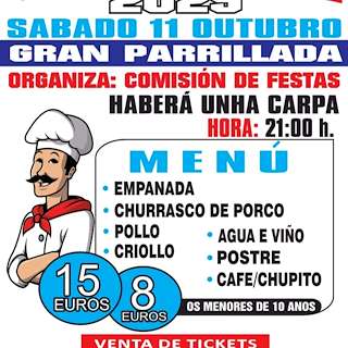 Fechas, información, programa, cartel, imágenes, mapa y ubicación de Gran Parrillada de Viascón (2025)  en  Cerdedo-Cotobade