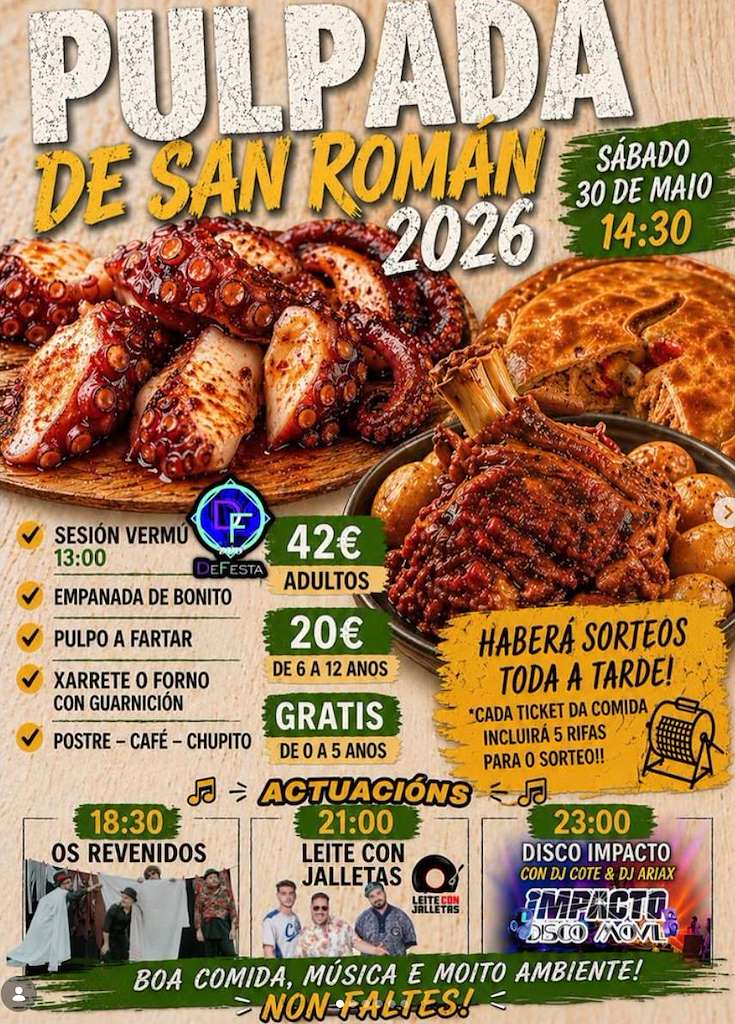 Gran Pulpada de San Román (2026) en A Laracha