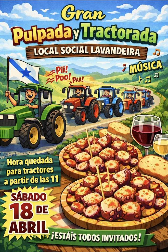 Gran Pulpada y Tractorada de Lavandeira  (2026) en Cabanas