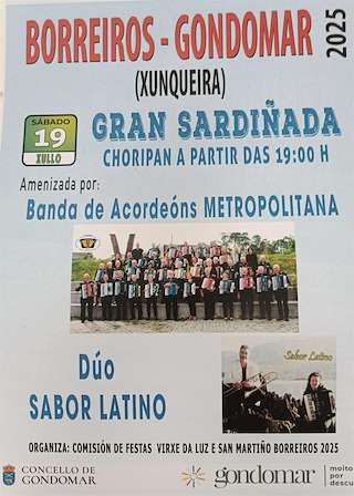 Fechas, información, programa, cartel, imágenes, mapa y ubicación de Gran Sardiñada de Borreiros  en  Gondomar